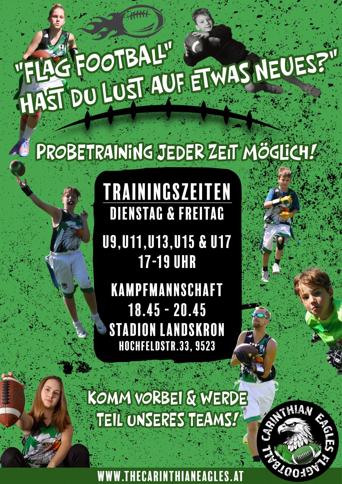 Trainingszeiten Flyer